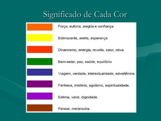 Significado de Cada CorSignificado de Cada Cor
 