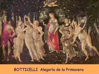 BOTTICELLI  Alegoría de la Primavera 