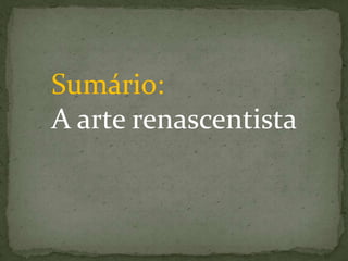 Arte renascentista 