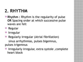 ARTERIAL AND VENOUS PULSE For Allied Health Students | PPTX