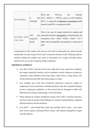 ARTERIAL BLOOD GAS [ABG] ANALYSIS PURPOSES, PROCEDURES | PDF