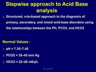 Arterial blood gas analysis | PPTX