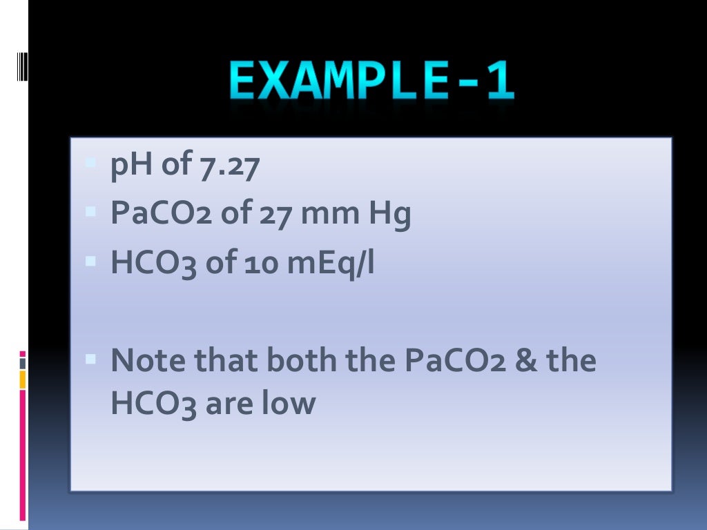 Arterial blood gas interpretation