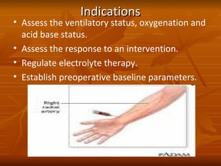 Arterial Blood Bas (ABG) Procedure and Interpretation | PPT