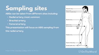 Arterial Blood Gas Sampling PowerPoint (OnTheWard.com) | PDF