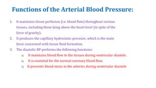 Arterial blood pressure | PPTX