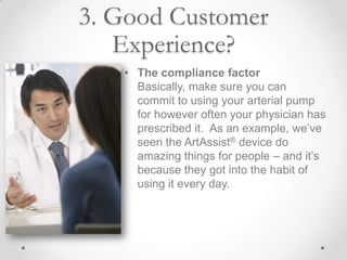 3. Good Customer
   Experience?
   • The compliance factor
     Basically, make sure you can
     commit to using your art...