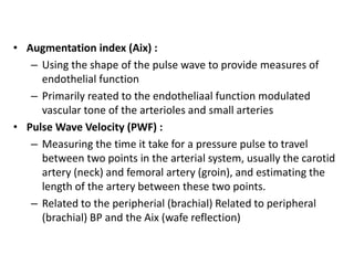 Arterial stiffness | PPTX