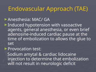Arteriovenous Malformation Arteriovenous Malformation | PPTX