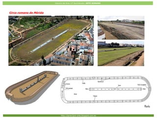 Historia del Arte (2º Bachillerato: ARTE ROMANO
Http://javier2pm-arte.blogspot.com.es
Circo romano de Mérida
 