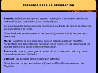ESPACIOS PARA LA DECORACIÓN
 