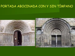 PORTADA ABOCINADA CON Y SIN TÍMPANO
 