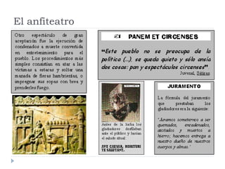 El anfiteatro
 