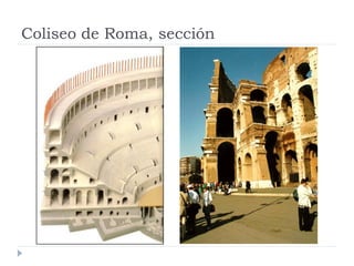 Coliseo de Roma, sección
 