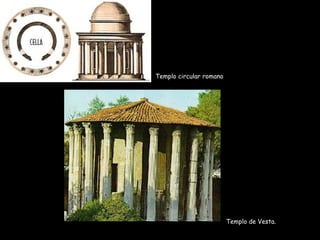 Templo de Vesta.
Templo circular romano
 