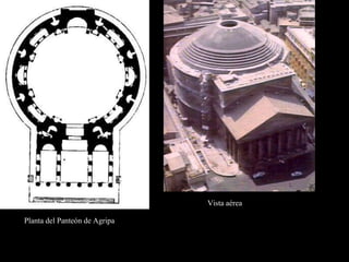 Planta del Panteón de Agripa
Vista aérea
 