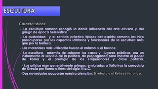 Arte romano. características