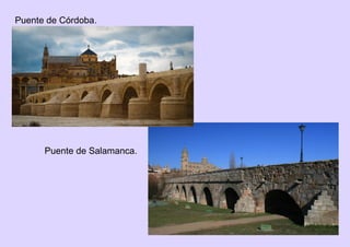 Puente de Córdoba.
Puente de Salamanca.
 