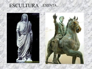 ESCULTURA EXENTA Augusto  Marco Aurelio 