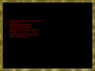 RELATÓRIO DA VISITA DE Esquinta da MacieinhaTUDO - Data da visita: - Identificação e localização geográfica: - Data da construção do monumento: - Estilo(s) arquitectónico(s) do edifício: - Principais elementos artísticos que caracterizam o monumento: - Descrição das suas características românticas: - Testemunhos do ambiente cultural do romantismo: - Resumo da história do museu: 