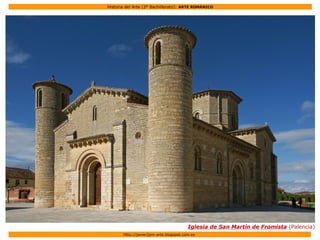 Historia del Arte (2º Bachillerato): ARTE ROMÁNICO
Http://javier2pm-arte.blogspot.com.es
Iglesia de San Martín de Fromista (Palencia)
 