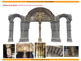 Historia del Arte (2º Bachillerato): ARTE ROMÁNICO
Http://javier2pm-arte.blogspot.com.es
Pórtico de la Gloria (catedral de Santiago de Compostela)
 