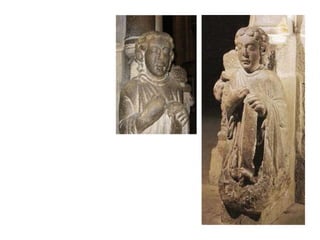 “Andaba con el Apocalipsis
bajo el brazo". ¿Quién era el
hombre obsesionado con ese
guión? Mateo, el maestro de
obra, es a la vez el principio
de realidad y uno de los
mayores enigmas de la
catedral de Santiago, esa
"fábrica divina" que hizo de
Compostela la "aldea global"
de la Edad Media, destino de
la más extraordinaria romería
de los tiempos, la primera
ruta turística que se mantuvo
siglos y que tenía ramales
por tierra y mar, desde
Armenia hasta Islandia y las
estribaciones árticas.”
MANUEL RIVAS:
 