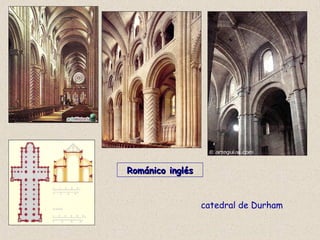 Románico inglésRománico inglés
catedral de Durham
 
