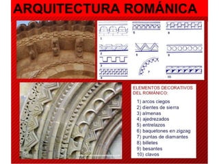 ARQUITECTURA ROMÁNICA
 