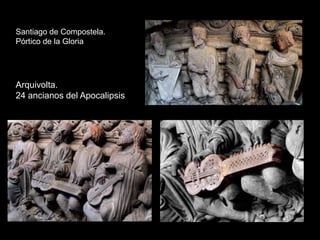 Santiago de Compostela.
           Pórtico de la Gloria




Parteluz y jamba derecha: apóstoles (San Pedro, San Pablo, San...