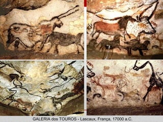 GALERIA dos TOUROS - Lascaux, França, 17000 a.C.
 
