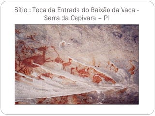 Sítio : Toca da Entrada do Baixão da Vaca -
Serra da Capivara – PI
 