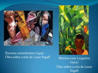 Passou a residir no Brasil em 1924 quando começamos a perceber características temáticas  brasileiras em suas obras.