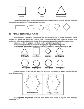 13
quadrado círculo triângulo eqüilátero
A partir de combinações e variações infinitas dessas três formas básicas, derivam...