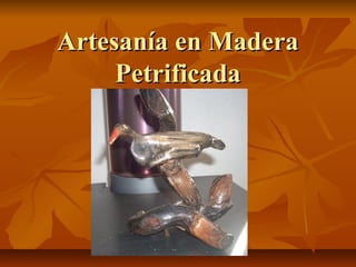 Artesanía en MaderaArtesanía en Madera
PetrificadaPetrificada
 