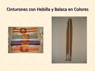 Cinturones con Hebilla y Balaca en Colores
 