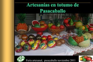 Feria artesanal, pasacaballo noviembre 2011
 
