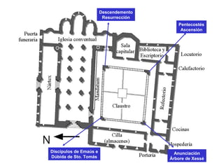 Discípulos de Emaús e
Dúbida de Sto. Tomás
Anunciación
Árbore de Xessé
Pentecostés
Ascensión
Descendemento
Resurrección
 