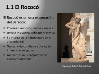 El Neoclasicismo (1750-1800). Segunda mitad del XVIIRococó: Peregrinación a Cythera de Watteau Neoclasicismo: El juramento de los Horacios de Jacques – Louis David