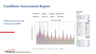 simplifies predictive maintenance
Condition Assessment Report
8
4-Advanced spectrum and
waveform tools (PSD)
 