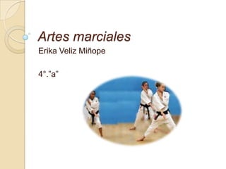Artes marciales
Erika Veliz Miñope
4°.”a”

 