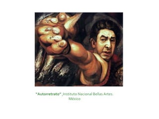 “Autorretrato” ,Instituto Nacional Bellas Artes.
                    México
 