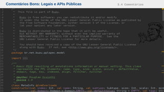 Comentários Bons: Legais e APIs Públicas 3.4 Comentários
 