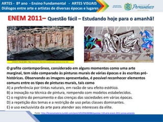 ARTES VISUAIS - Diálogos entre arte e artistas de diversas épocas e lugares.ppt