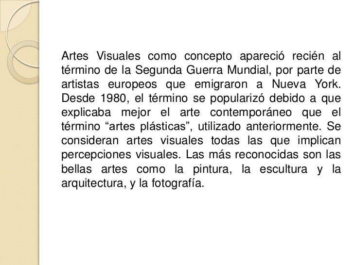 Artes visuales(1)