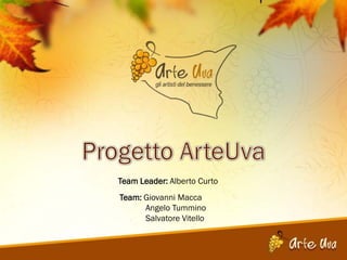 Team Leader: Alberto Curto
Team: Giovanni Macca
      Angelo Tummino
      Salvatore Vitello
 