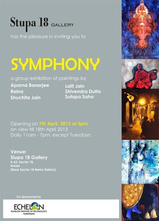 Art exhibition invite