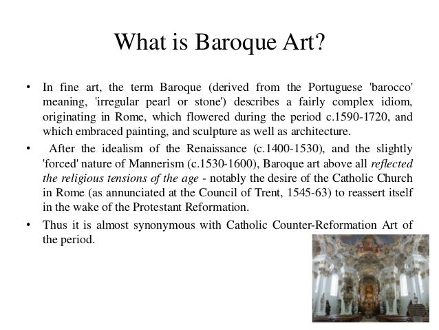 Baroque art and art movements