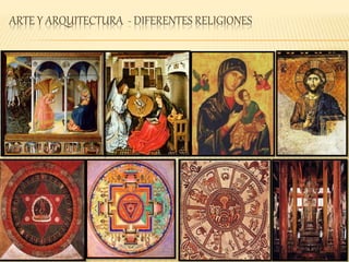 ARTE Y ARQUITECTURA - DIFERENTES RELIGIONES
 