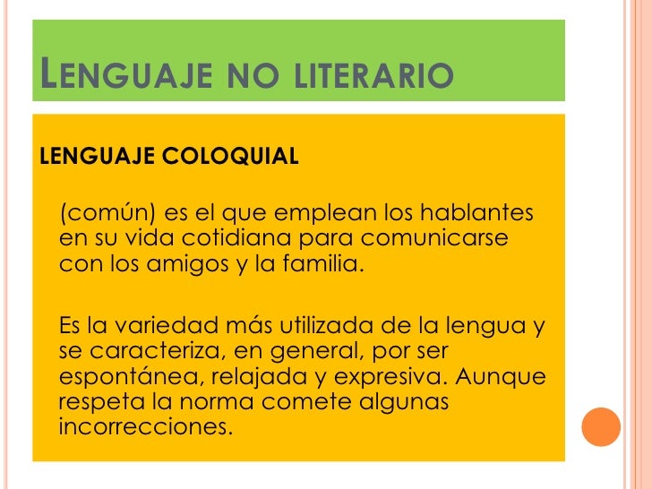 Arte y literatura. lenguaje literario y no literario